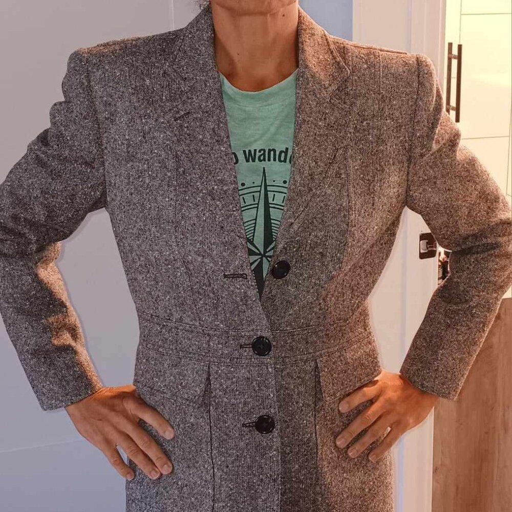 Ralph Lauren Worsted Tweed Wool Blazer